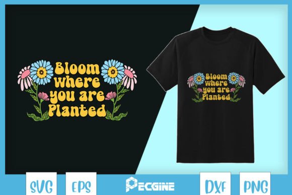 Boho Floral Bloom Where Planted SVG Review