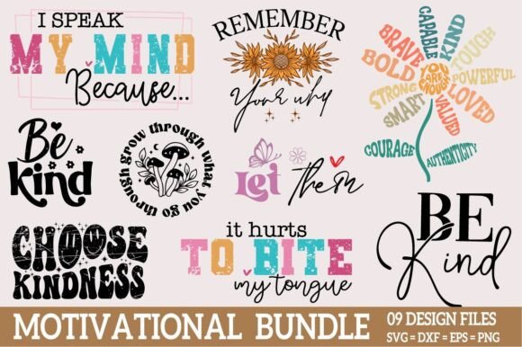 Boho Motivational Quotes Svg Bundle PNG Review
