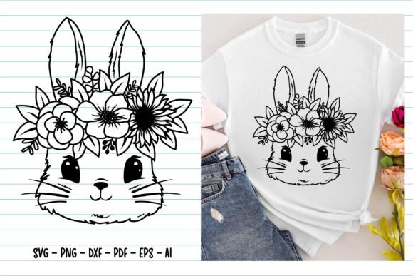 Floral Bunny Svg Easter Bunny Svg Review