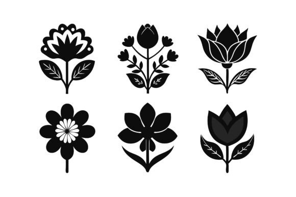 Floral Icon Silhouette Vector Bundle Review