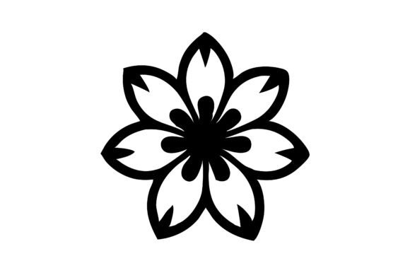 Floral Icon Silhouette Vector Icon Review