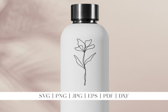 Flower Line Art Botanical Plant Design Review