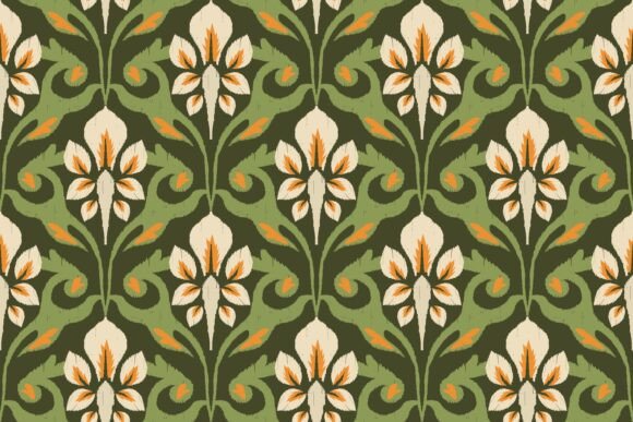 Green Ikat Floral Damask Pattern Review