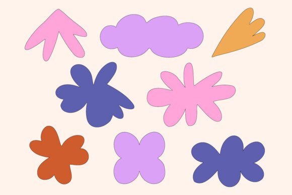 Hand Drawn Abstract Floral Shapes Review