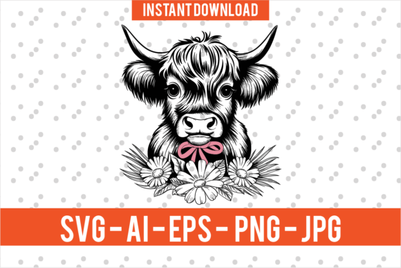 Highland Cow Svg, Highland Cow Png EPS Review