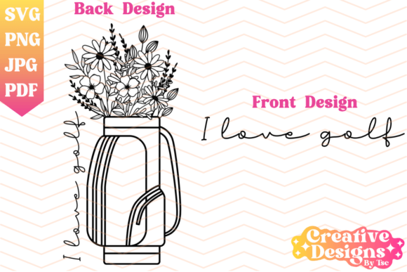 I Love Golf - Floral Golf SVG PNG Review