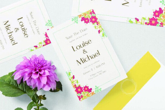 Modern Floral Wedding Invitation Card Review
