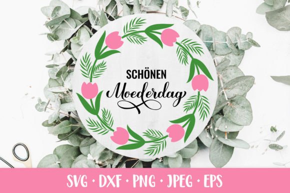 Moederdag. Happy Mothers Day in Dutch