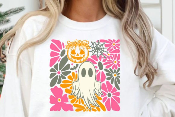 Retro Boho Floral Fall Pink Ghost PNG Review