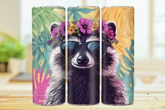 Tropical Raccoon 20oz Skinny Tumbler Review