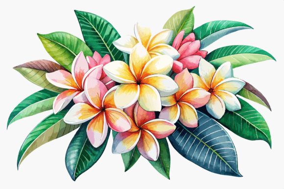 Watercolor Frangipani Flower Arrangement Review